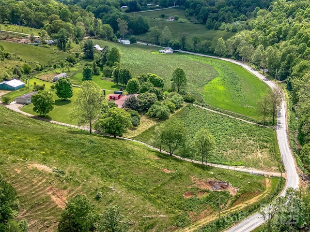 74 Saturn Ct, Clyde, NC 28721 - aerial view of property's location with rural landscape and agricultural land