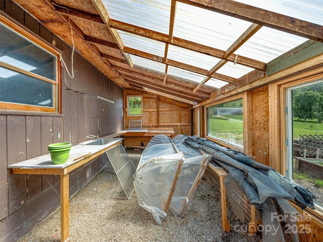 74 Saturn Ct, Clyde, NC 28721 - sunroom / solarium featuring vaulted ceiling