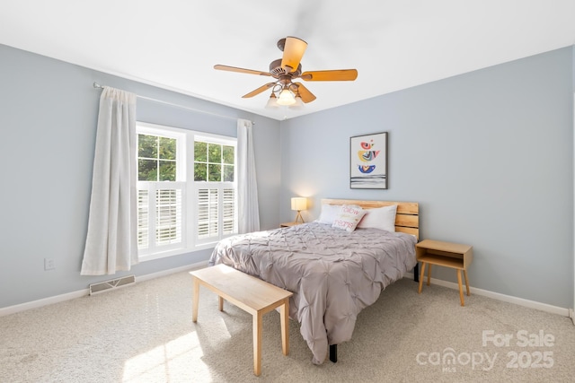 4120 Lake Shore Rd S, Denver, NC 28037 - bedroom with carpet flooring, baseboards, and ceiling fan