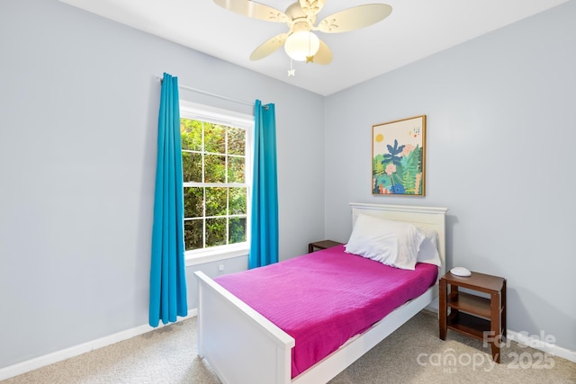 4120 Lake Shore Rd S, Denver, NC 28037 - carpeted bedroom with baseboards and a ceiling fan