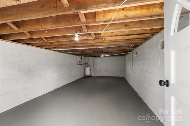 1746 2nd Street Pl SW, Hickory, NC 28602 - unfinished basement featuring water heater