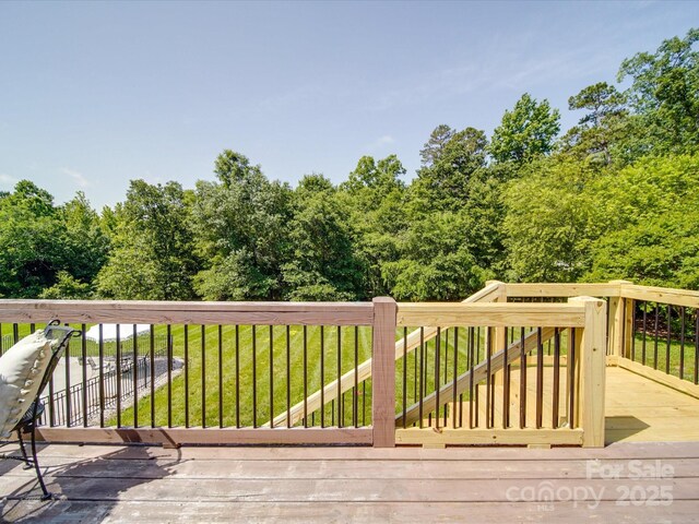 1508 Avalon Oaks Ct, Dallas, NC 28034 - view of wooden terrace