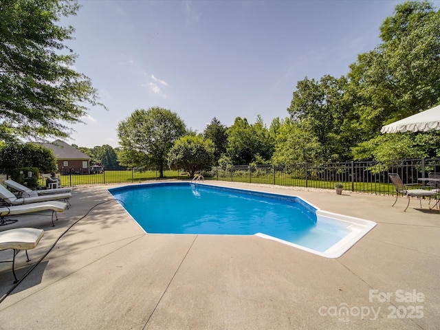 1508 Avalon Oaks Ct, Dallas, NC 28034 - view of pool featuring a patio, fence, and view of scattered trees