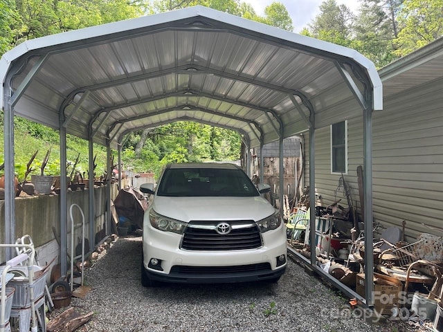 125 Parker Cove Rd, Weaverville, NC 28787 - view of car parking with a detached carport