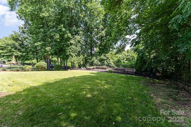 1147 Anduin Falls Dr, Charlotte, NC 28269 - view of yard featuring a garden