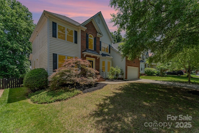 1147 Anduin Falls Dr, Charlotte, NC 28269 - traditional-style home featuring concrete driveway and an attached garage