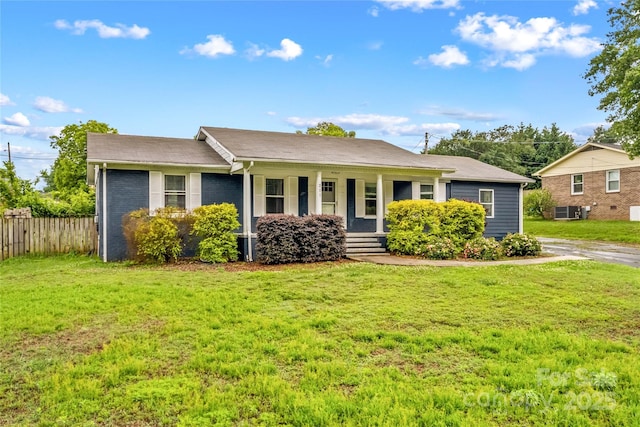 211 Ridgecrest St, Kannapolis, NC 28081 - view of front of property with a porch and central AC unit