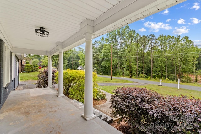 211 Ridgecrest St, Kannapolis, NC 28081 - covered porch featuring a yard