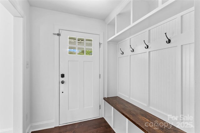 211 Ridgecrest St, Kannapolis, NC 28081 - mudroom featuring dark wood-type flooring