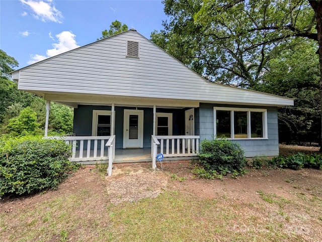 bungalow-style house featuring a porch