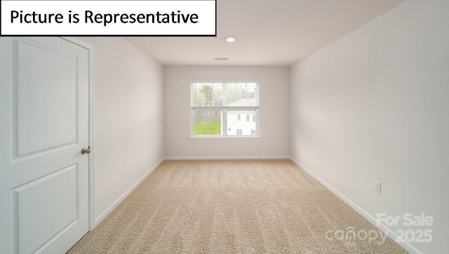 7729 Woolsey Dr, Gastonia, NC 28056 - carpeted empty room featuring baseboards and recessed lighting