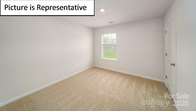 7729 Woolsey Dr, Gastonia, NC 28056 - carpeted empty room with baseboards and recessed lighting