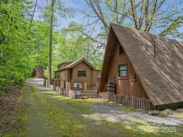 view of property exterior