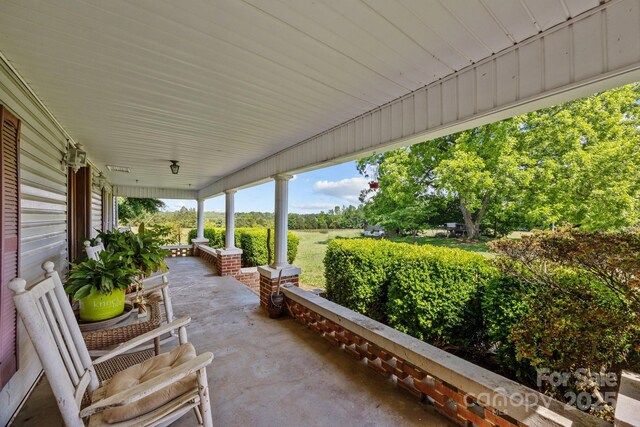 18070 Old Beatty Ford Rd, Gold Hill, NC 28071 - view of patio / terrace with a porch
