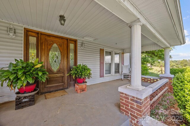 18070 Old Beatty Ford Rd, Gold Hill, NC 28071 - entrance to property featuring covered porch