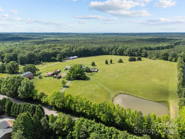 18070 Old Beatty Ford Rd, Gold Hill, NC 28071 - aerial view of a heavily wooded area and a large body of water