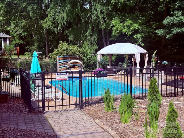 208 Stone Ridge Dr, Salisbury, NC 28146 - community pool with a gazebo and a patio