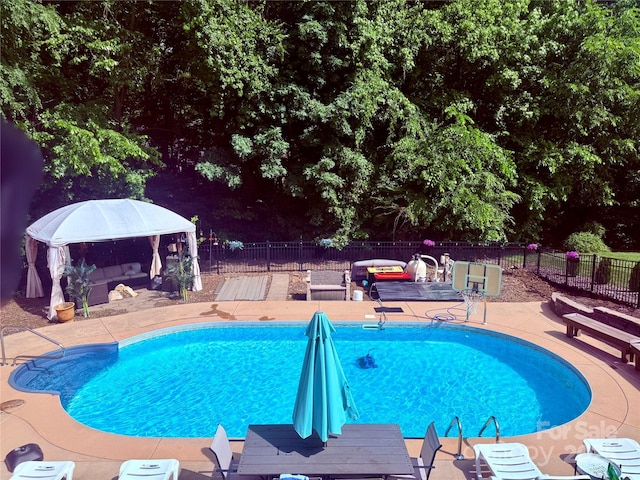 208 Stone Ridge Dr, Salisbury, NC 28146 - community pool featuring a patio and a gazebo