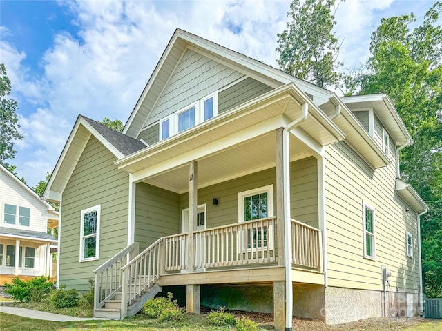 11 Berry Crest Ln, Arden, NC 28704 - view of front of home with covered porch and cooling unit