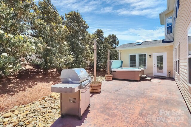 1618 Bay Meadows Ave NW, Concord, NC 28027 - view of patio featuring a hot tub and area for grilling