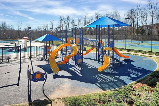 1618 Bay Meadows Ave NW, Concord, NC 28027 - community play area with a tennis court