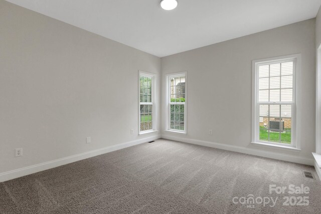 6718 Heritage Orchard Way, Huntersville, NC 28078 - spare room with baseboards, plenty of natural light, and carpet flooring