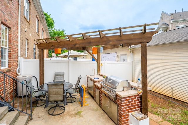 123 Singleton Rd, Mooresville, NC 28117 - view of patio featuring a pergola and outdoor dining area