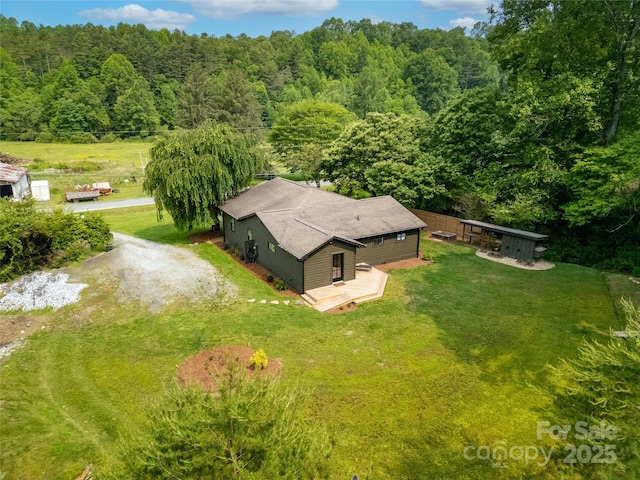 903 Middlefork Rd, Brevard, NC 28712 - view from above of property with a forest