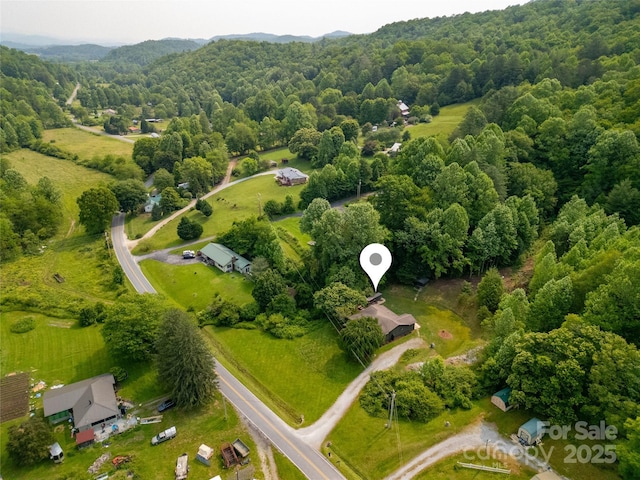 903 Middlefork Rd, Brevard, NC 28712 - aerial view of a heavily wooded area and a mountainous background