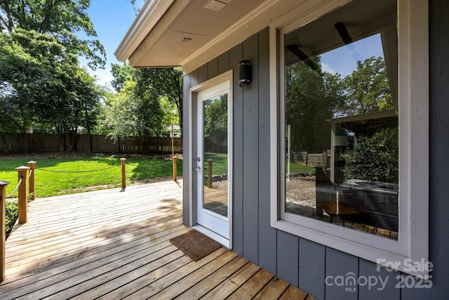 917 Dent Ct, Charlotte, NC 28210 - view of wooden deck