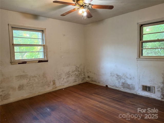 112 Greenwood Ave, Belmont, NC 28012 - unfurnished room featuring wood finished floors, ceiling fan, and baseboards