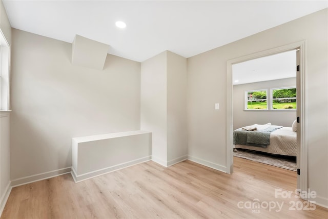 3661 Annlin Ave, Charlotte, NC 28209 - spare room featuring wood finished floors, baseboards, and recessed lighting