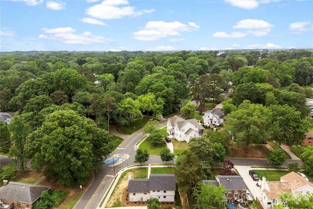 3661 Annlin Ave, Charlotte, NC 28209 - aerial perspective of suburban area featuring a heavily wooded area