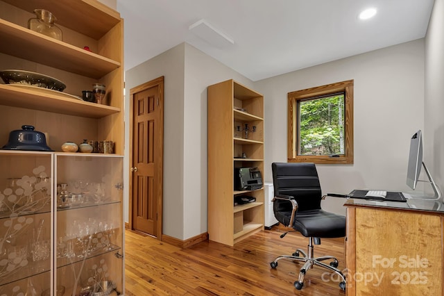 214 Laurel Mountain Trl, Saluda, NC 28773 - office space with wood finished floors and baseboards