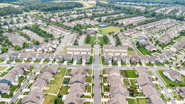 3105 Bonterra Blvd, Indian Trail, NC 28079 - aerial view of property and surrounding area featuring nearby suburban area