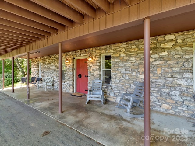 80 Hidden Falls Rd, Maggie Valley, NC 28751 - view of covered porch