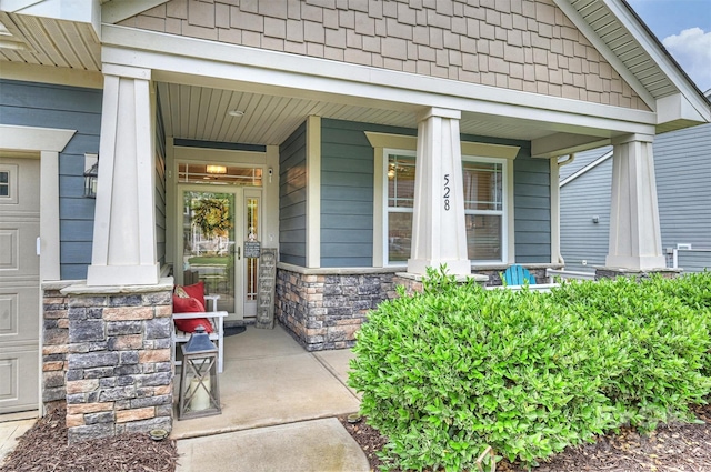 528 Sandbar Pt, Clover, SC 29710 - property entrance with covered porch and stone siding