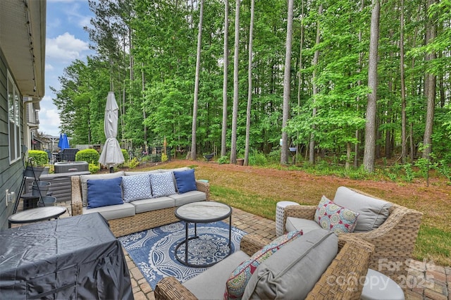 528 Sandbar Pt, Clover, SC 29710 - view of patio / terrace with an outdoor hangout area