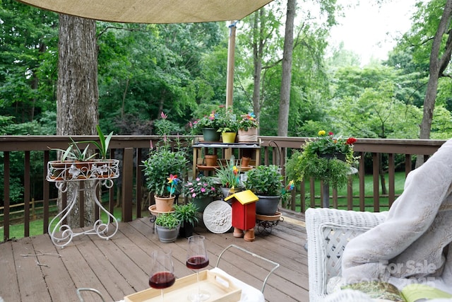 211 Southfork Dr, Belmont, NC 28012 - view of wooden terrace