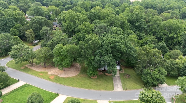 211 Southfork Dr, Belmont, NC 28012 - aerial view of property's location with a heavily wooded area