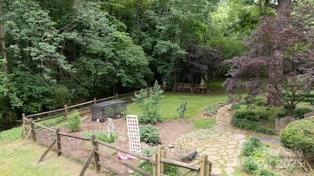 211 Southfork Dr, Belmont, NC 28012 - view of yard with a vegetable garden