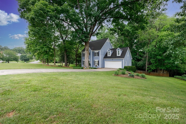 211 Southfork Dr, Belmont, NC 28012 - colonial home featuring concrete driveway, a front yard, and a garage