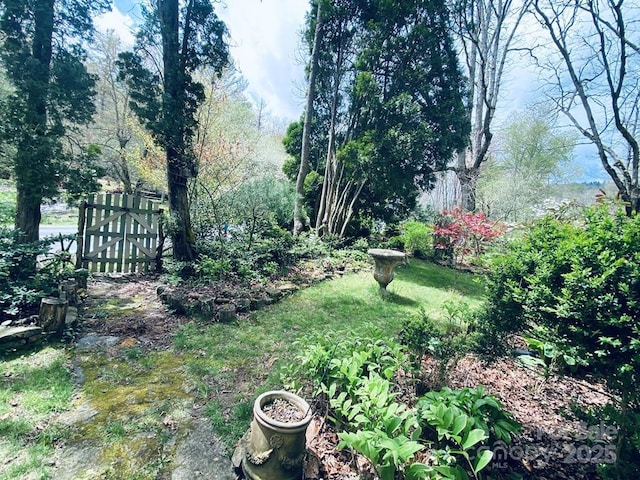 5933 N Norton Rd, Cullowhee, NC 28723 - view of yard with fence