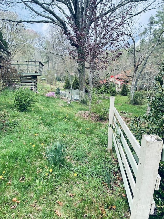5933 N Norton Rd, Cullowhee, NC 28723 - view of yard with fence