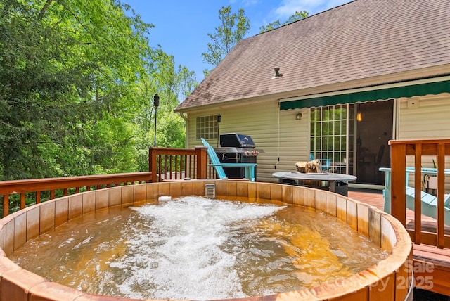 84 Varnadore Dr, Arden, NC 28704 - wooden deck featuring area for grilling