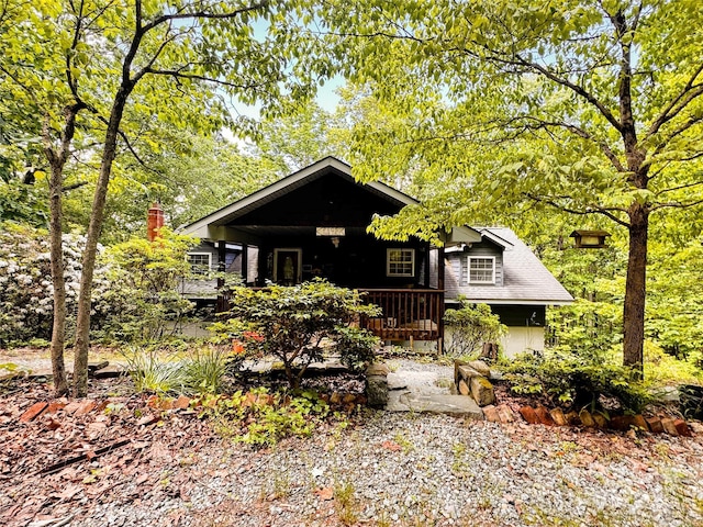 view of rustic home