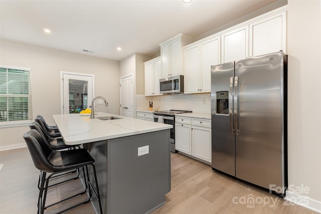 625 Uwharrie River Rd, Charlotte, NC 28211 - kitchen with appliances with stainless steel finishes, a sink, tasteful backsplash, light stone countertops, and white cabinets