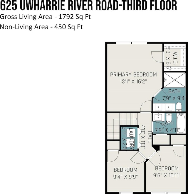 625 Uwharrie River Rd, Charlotte, NC 28211 - property floor plan