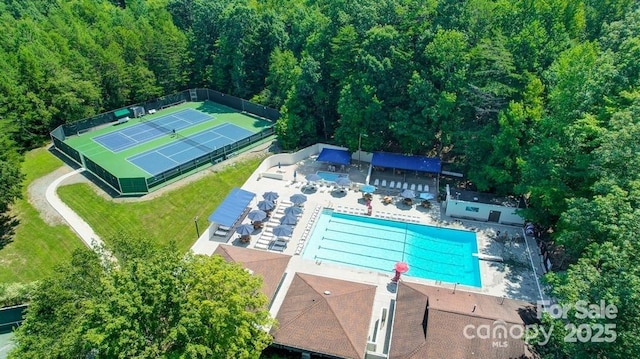 2725 Cotton Planter Ln, Charlotte, NC 28270 - aerial view of a pool area