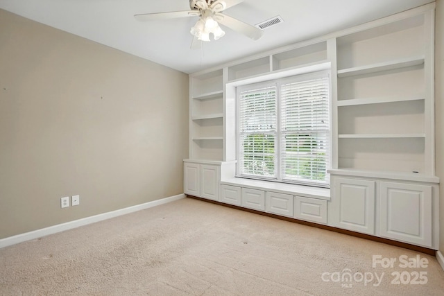 2725 Cotton Planter Ln, Charlotte, NC 28270 - unfurnished room with ceiling fan, baseboards, and light carpet